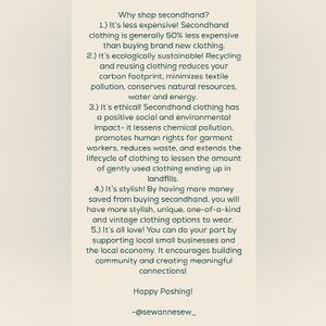 🤔♻️Why buy secondhand clothing on Poshmark?